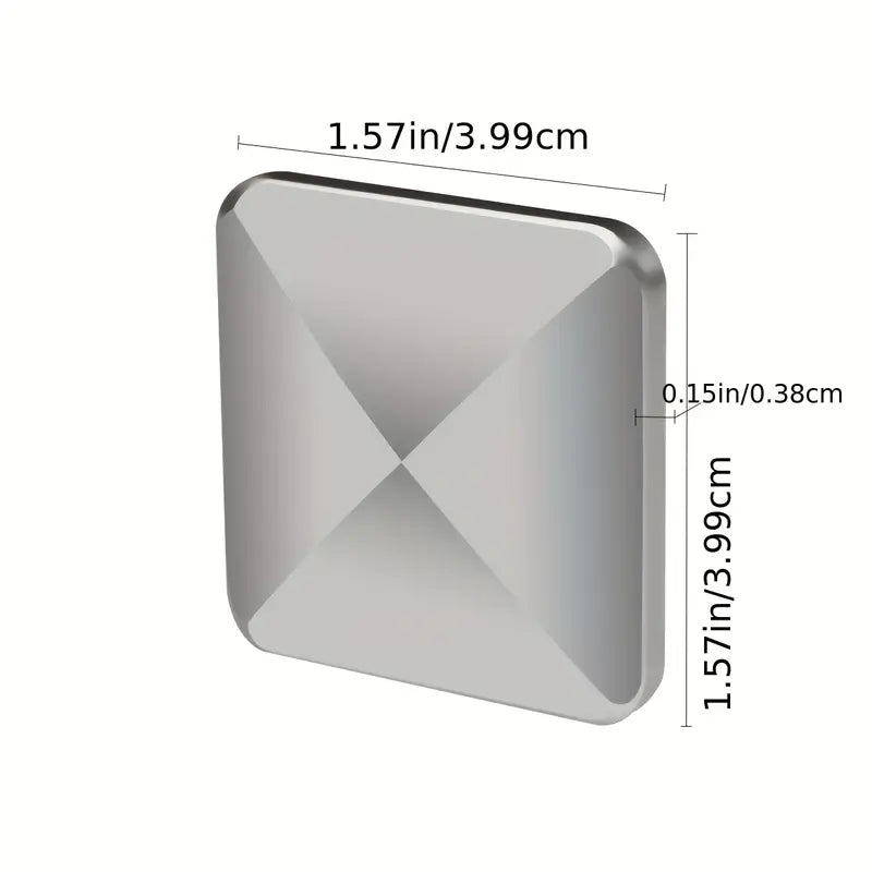 Silver square fidget flip toy