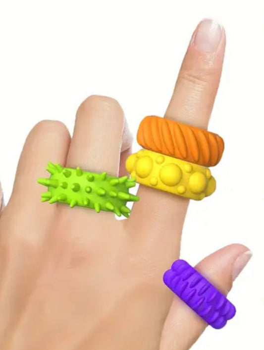 Sensory Textured Soft Fidget Rings