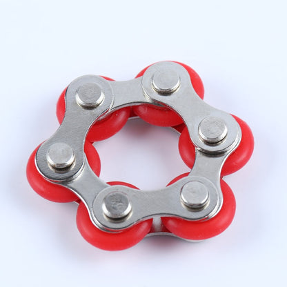 Metal bike roller chain spinner - Red