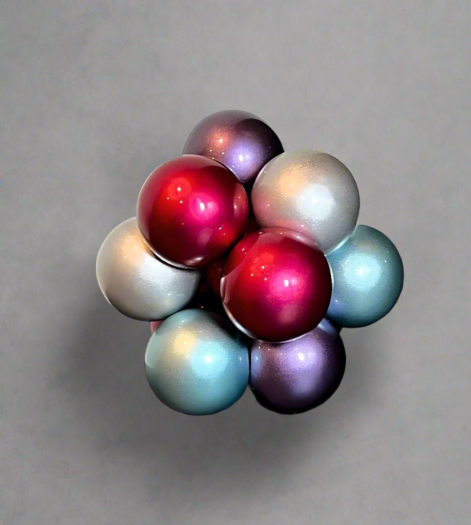 Atomic Fidget balls in metallic colours