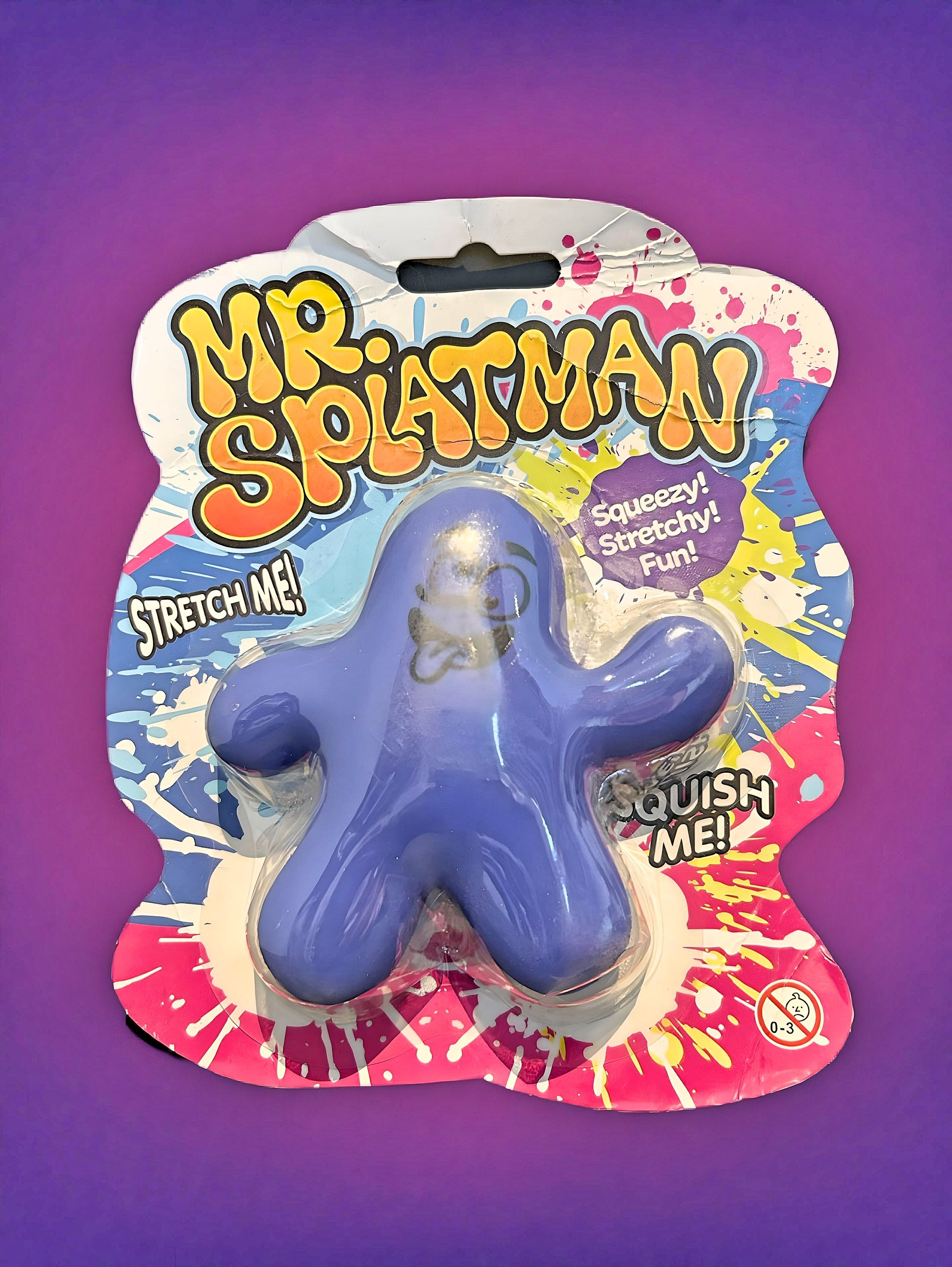 Mr Splatman Squishy Toy Purple