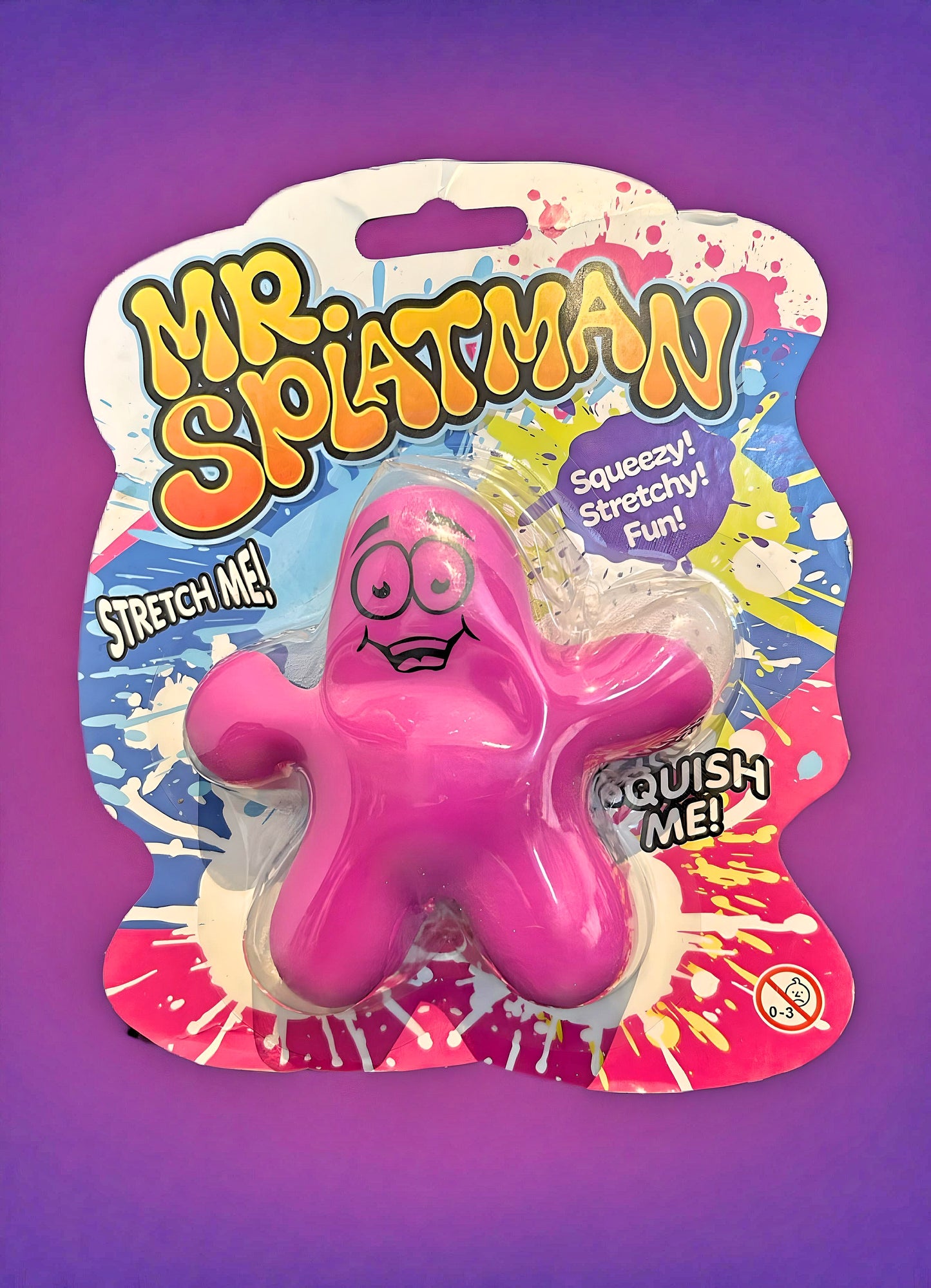 Mr Splatman Squishy Toy Pink