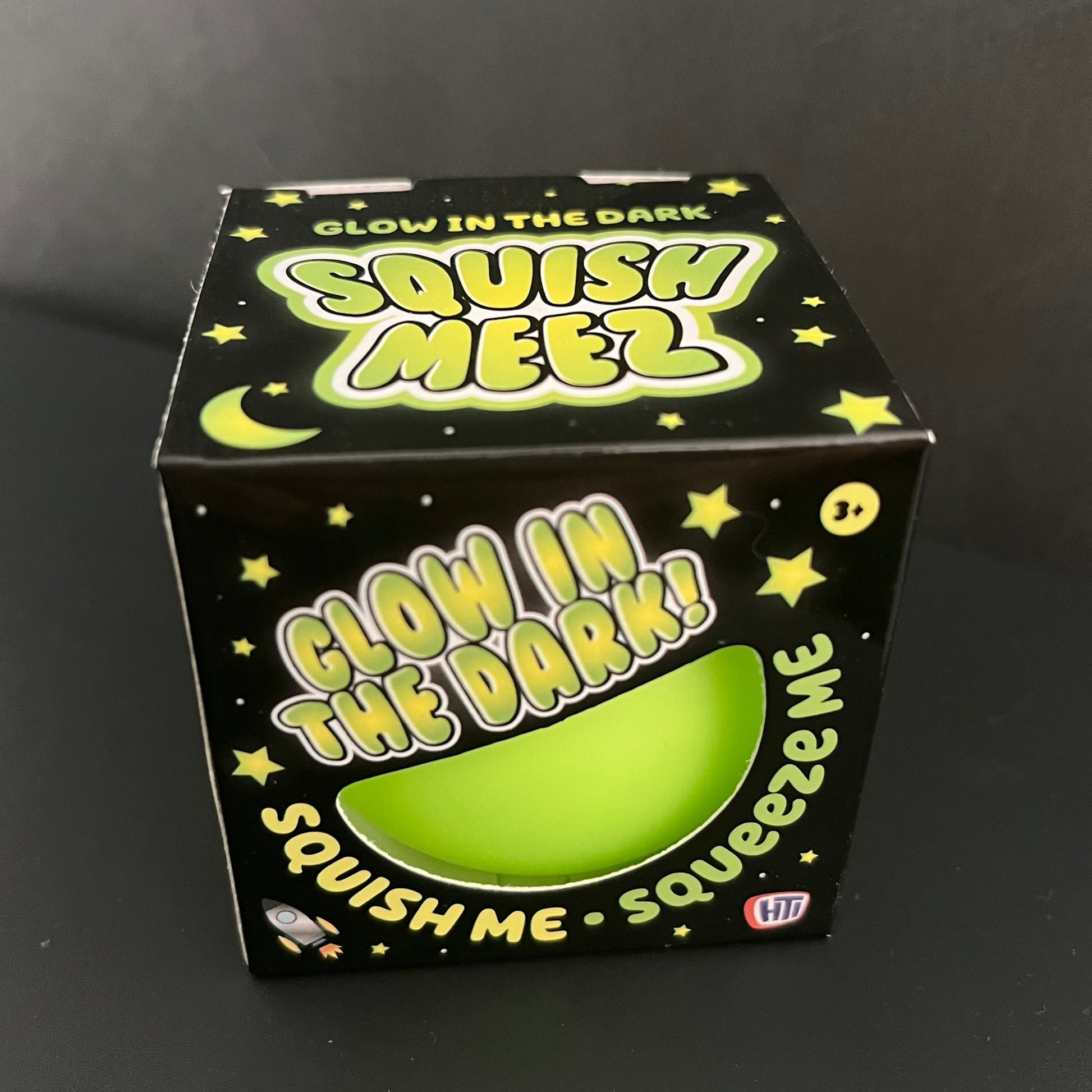 Squish Meez Glow in the Dark Stress Ball green