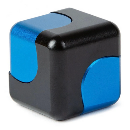 fidget spinning cube blue black