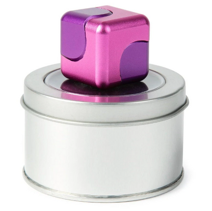 fidget spinning cube pink purple case