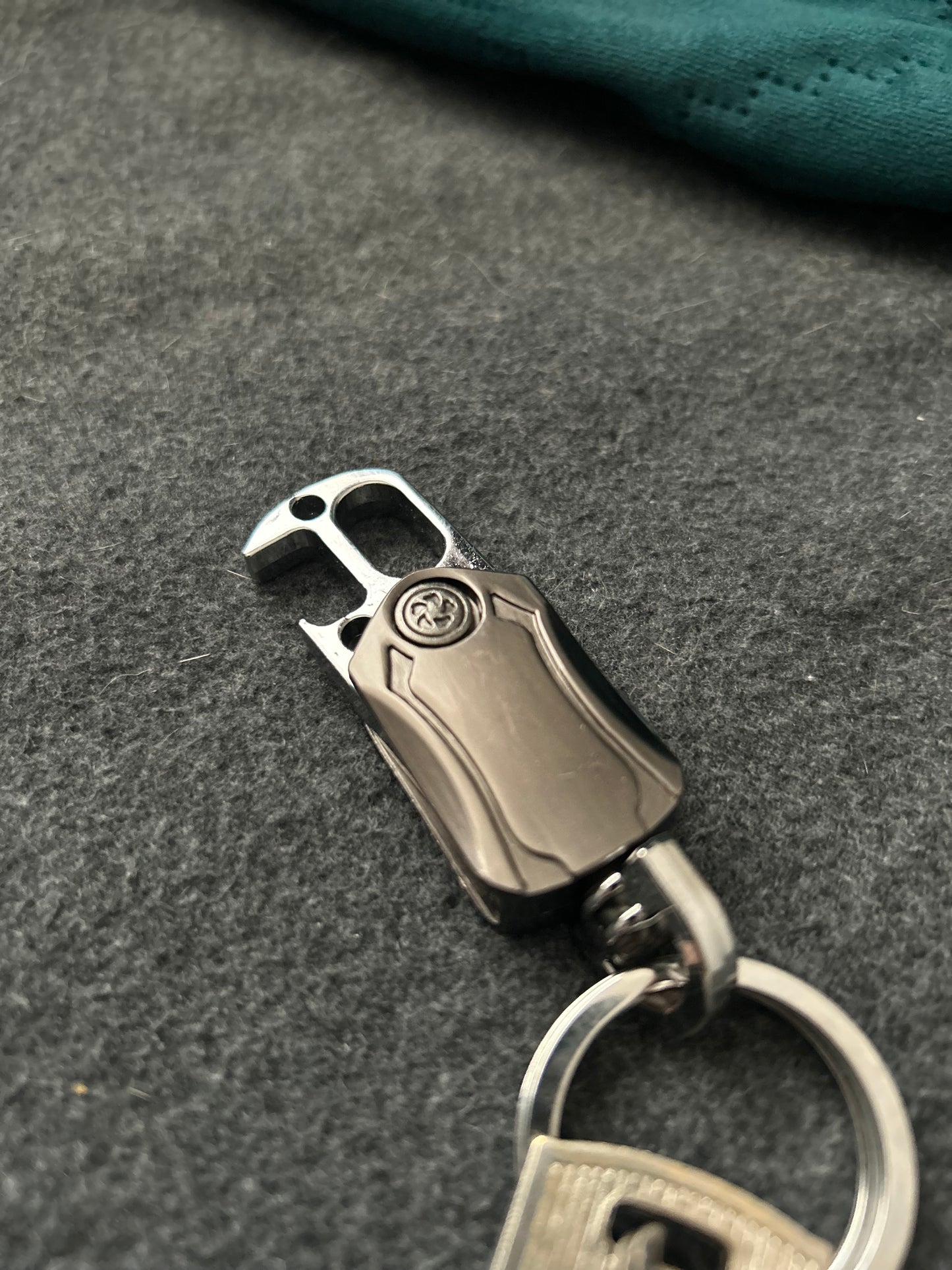 keychain metal bottle opener and clip