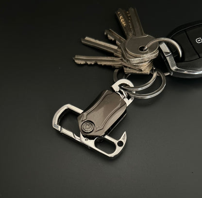 keychain metal bottle opener and clip