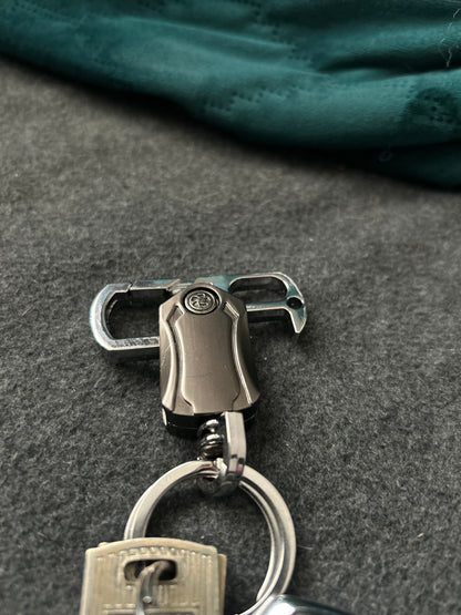 keychain metal bottle opener and clip