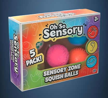 Mega Sensory Squish Balls (5 Pack)