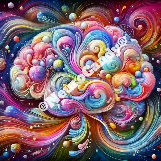 'Beautiful Chemistry' Digital Art-NeuroCandy®