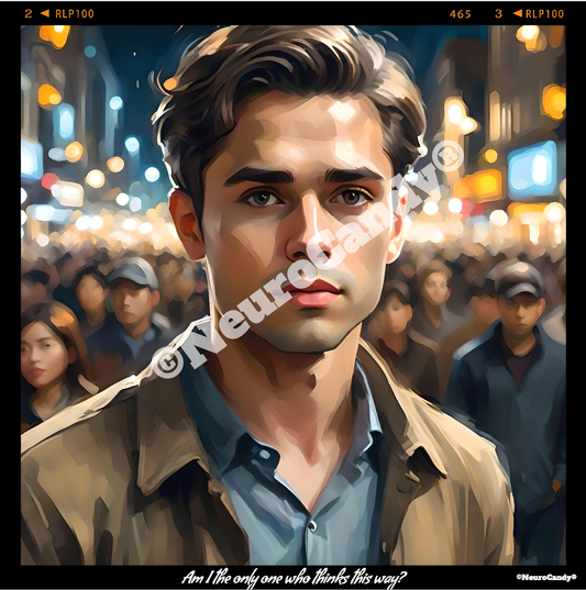 'Am I The Only One Who Thinks This Way?' - Digital Art-NeuroCandy®
