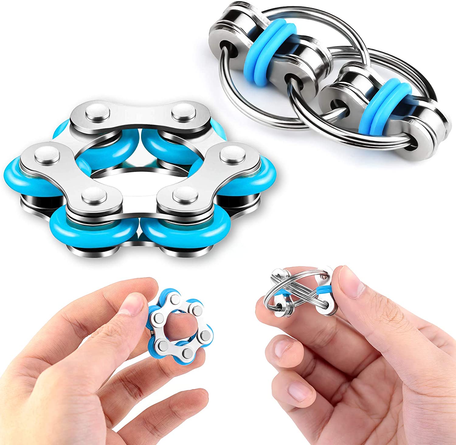 Bike Chain Fidgets - Rollers & Buckles โ NeuroCandyยฎ